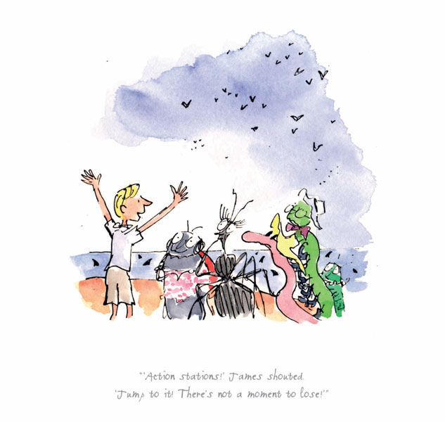Roald Dahl - Actions Stations - James and the Giant Peach - Print