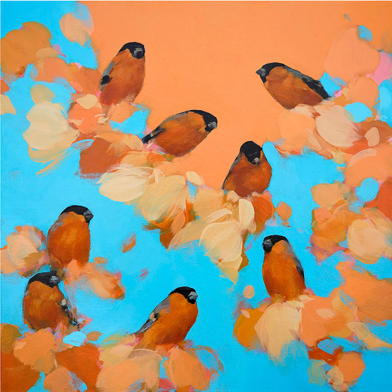 heidi-langridge-bullfinches-in-orange-and-blue
