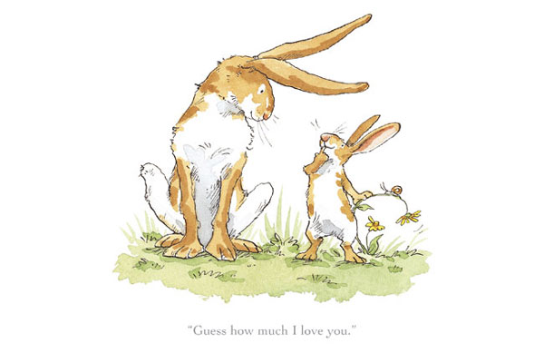 30 Postcards Book-Guess how much I love you-Anita Jeram children illustrations 