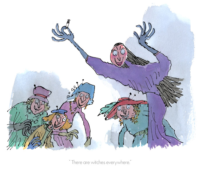 RD9267-Roald-Dahl-Quentin-Blake-The-Witches-There-are-witches-everywhere-Print