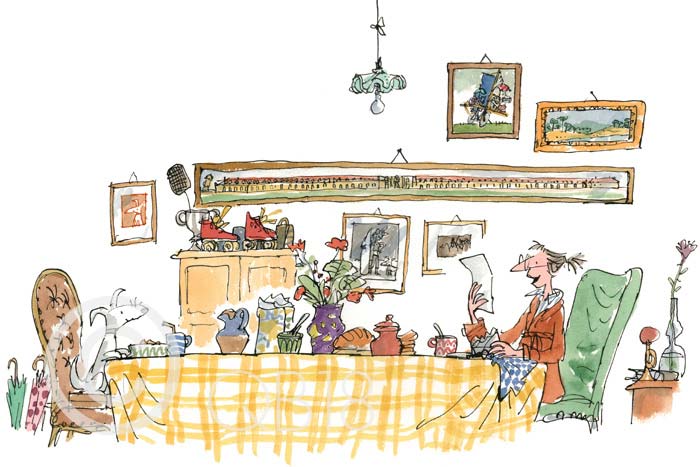 Quentin Blake - Mrs Armitage read the letter to Breakspear - Collectors Edition Print