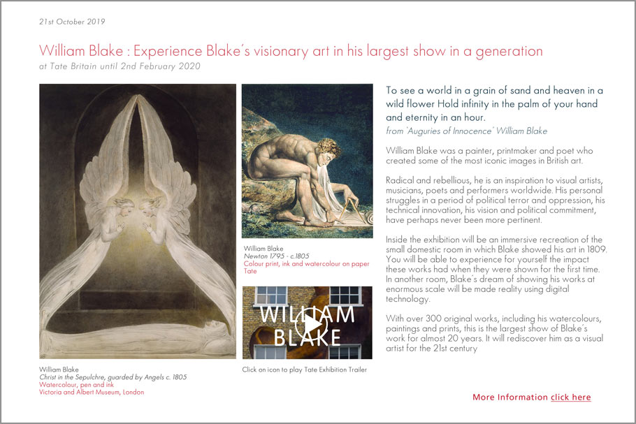 William Blake. The Largest Show in a Generation